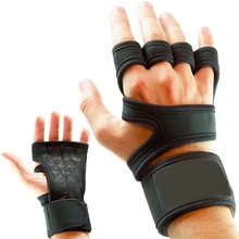 MKAS Custom logo Gym Cross training Gloves Black Neoprene Weight lifting gloves