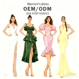 Custom Women Dress Manufacturer High Quality Clothing Factory Low MOQ OEM ODM Fashion Ropa De Mujer Apparel