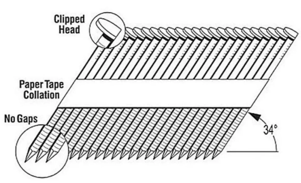 3.1*90mm Paper Strip Nail D Head Framing 28 30 34 Degree Paper Strip