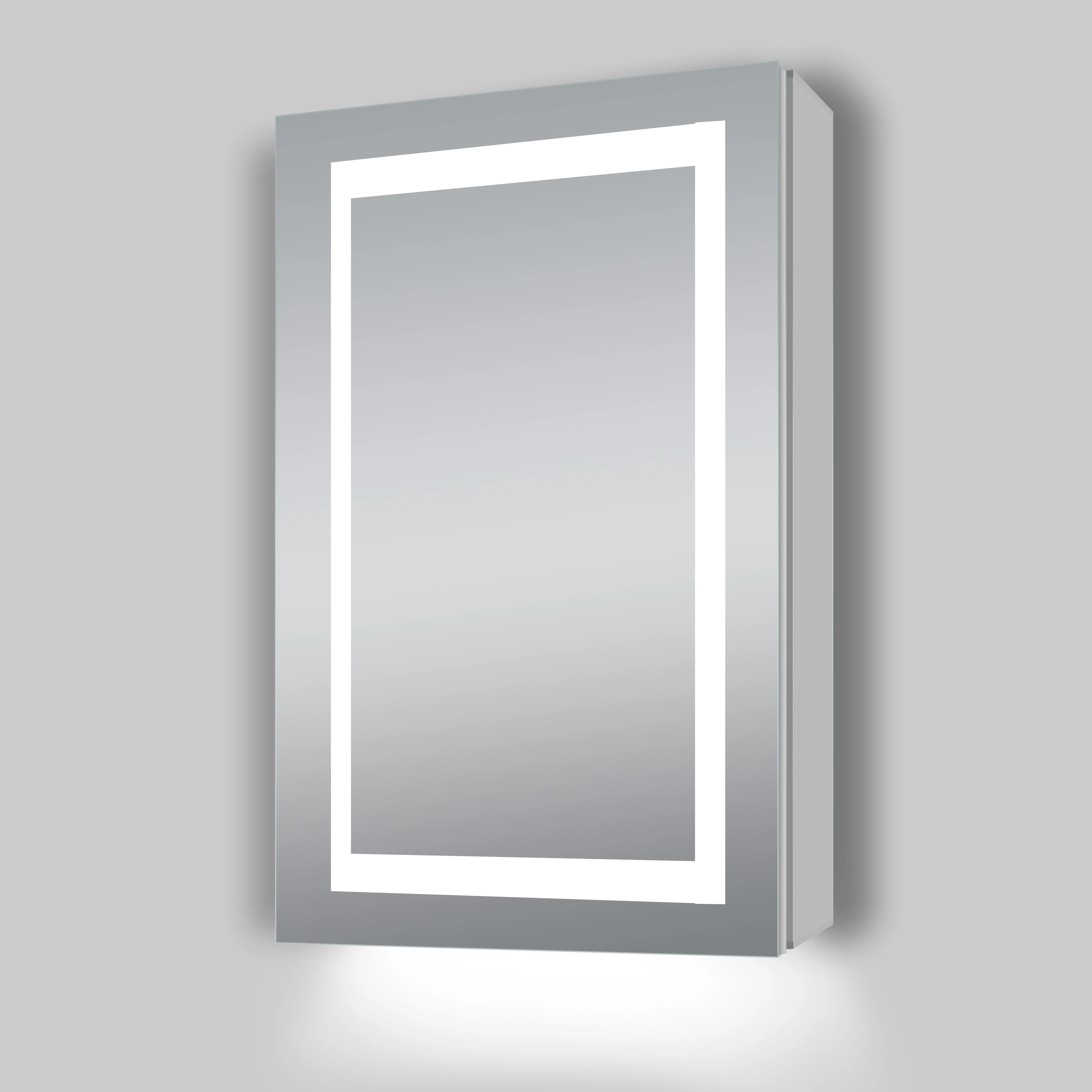 LED Mirror Cabinet with Sensor, Demister and Shaver for modern bathroom mirror cabinet