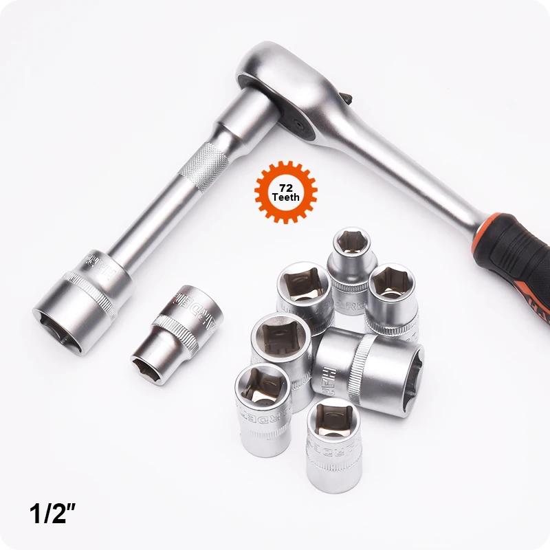 HARDEN Automobile Maintenance Hand Tools Chrome Vanadium 12PCS 12.5mm Professional Hand Tool Socket Wrench Set