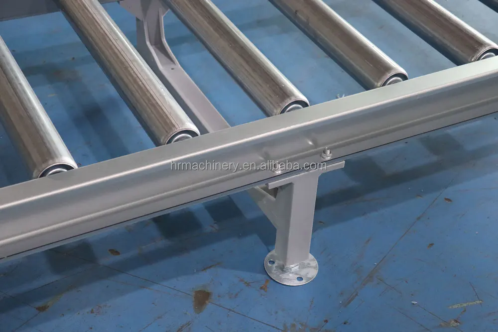 Hongrui Customized Automatic Spare Parts Roller Conveyor Line For Flat Transmission supplier