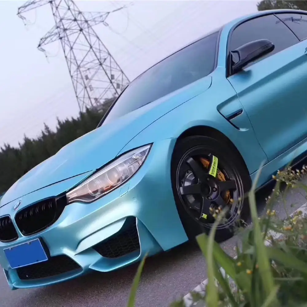 最优质的车漆保护湖蓝电金属珠光 pvc 乙烯基膜汽车包装 - buy best