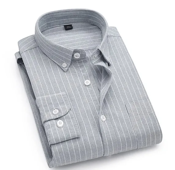 Camisa informal de algodón personalizada para hombre, camisas de