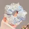 1 fascia per capelli in pizzo blu