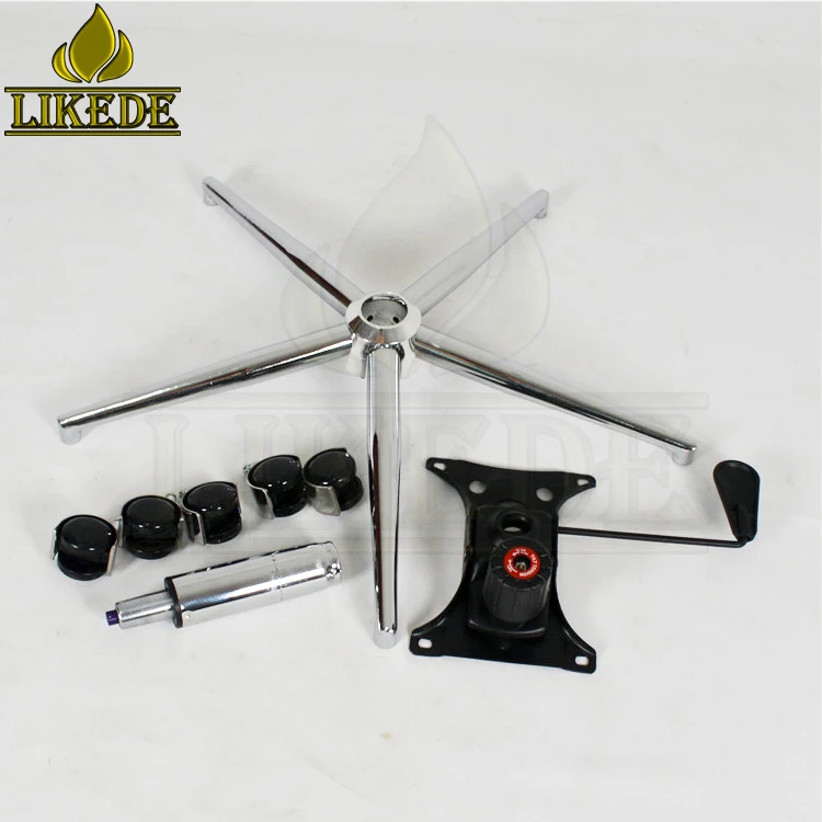 Metal Five-Legged Office Computer Chair Base Chrome Iron Steel Stylish Metal Furniture Legs