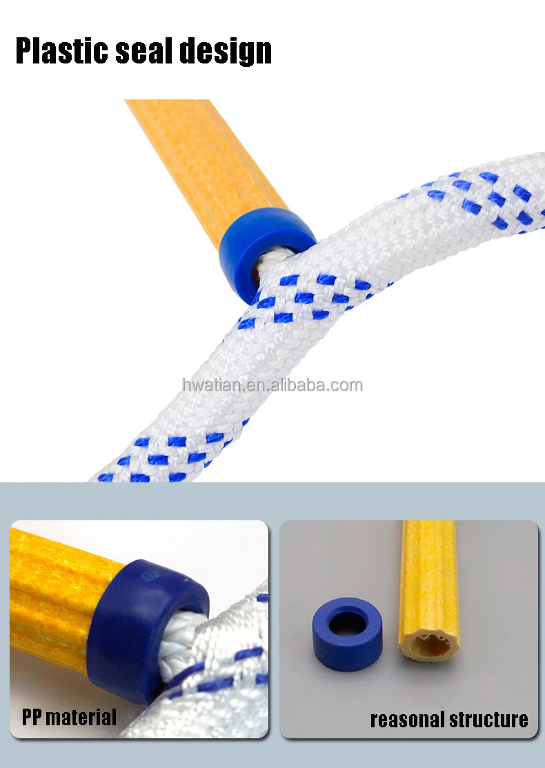 Soft Ladder Fire Escape Epoxy Resin Climbing Non-slip Wear-resistant Aerial Work Engineering Insulated Polyester Rope Ladder