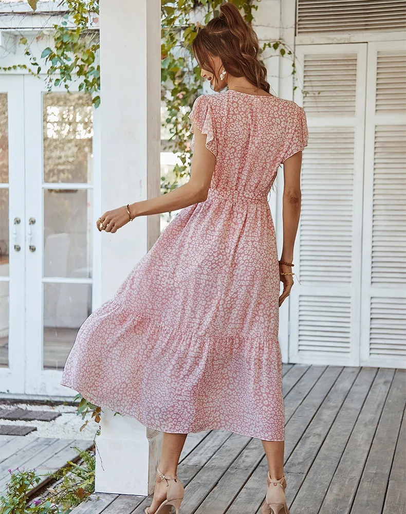 sachin and babi light blue dress Casual Floral Off-shoulder Ruffle Mini Dress For Women Spring Summer Dresses  2025 on Luulla main image 0