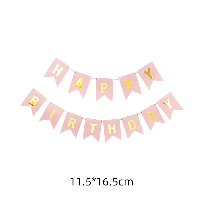 Ghirlanda Di Compleanno Per Bambini Con Bandierine Triangolari In Carta Kraft - Alles Gute Zum Geburtstag