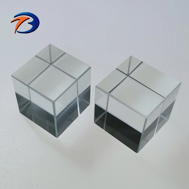 Optical BK7 Fused silica glass VIS NIR beamsplitter cube polarized 70/30 50 / 50 beam splitting glass cube prisms