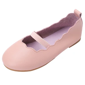 Factory Direct Selling Summer Fashion New Genuine Leather Shoes Korean Flat Sole Children's Shoes Girl