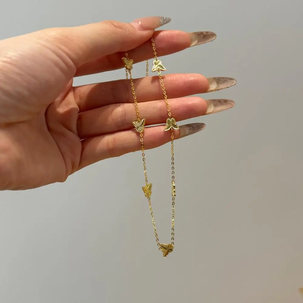 KAKODIY beautiful dancing butterfly dream necklace women's 925 sterling silver gold-plated jewelry detail 5