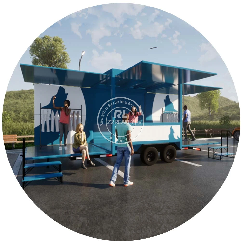 Street Drive Thru Container Prefab Coffee Shop Kiosk Mobile Prefabricated Container Bar Restaurant With Kitchen for Sale