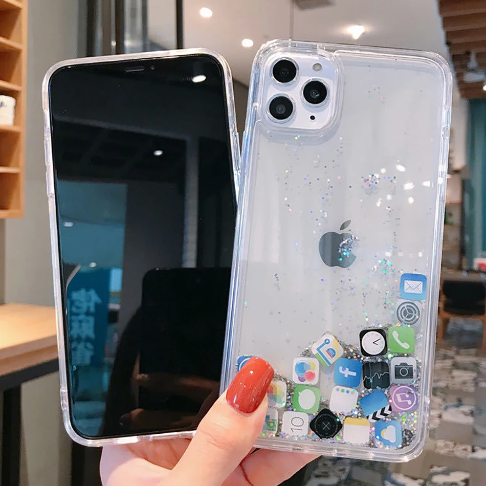 Dynamic Quicksand Phone Case For Iphone 14 13 12 11 Pro Max 6s 7 8 Plus