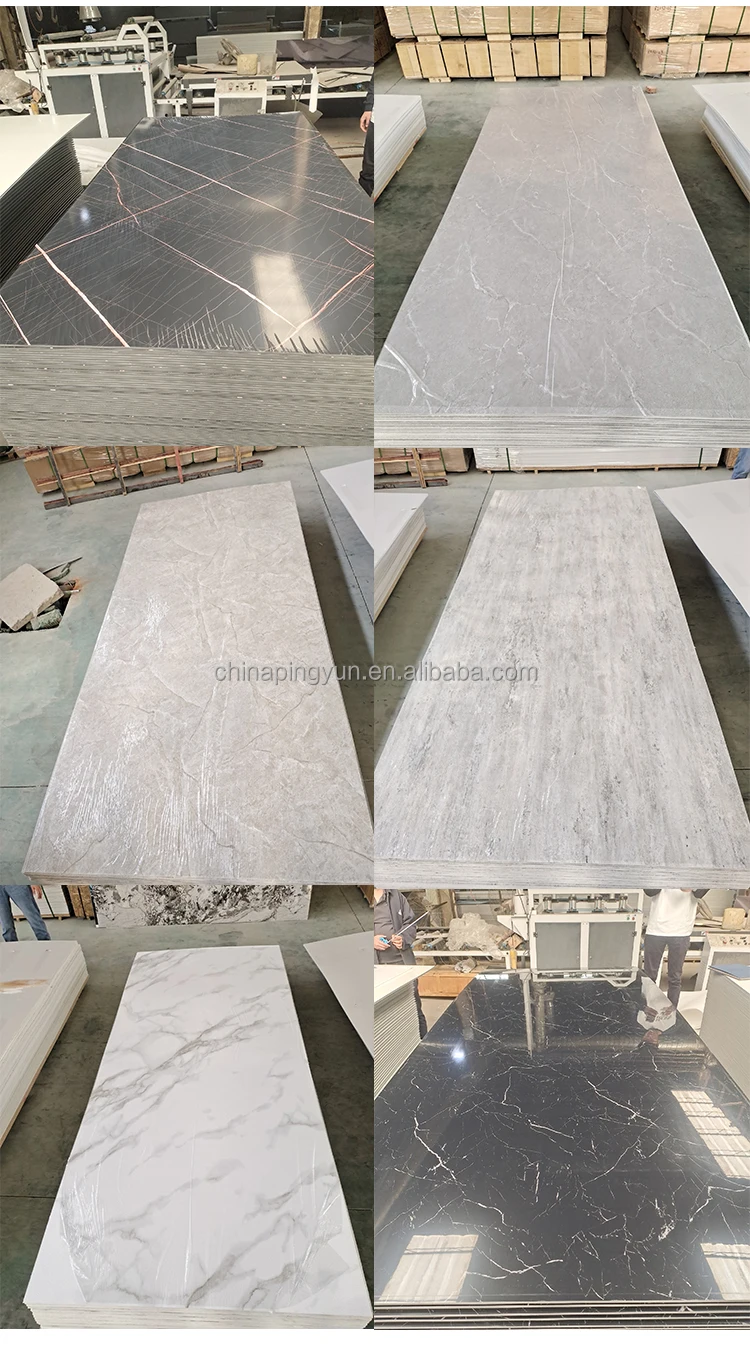 Luxurious Marble Slabs PVC 4x8, Premium 6mm Marble-Type PVC Sheets with Elegant Finishes