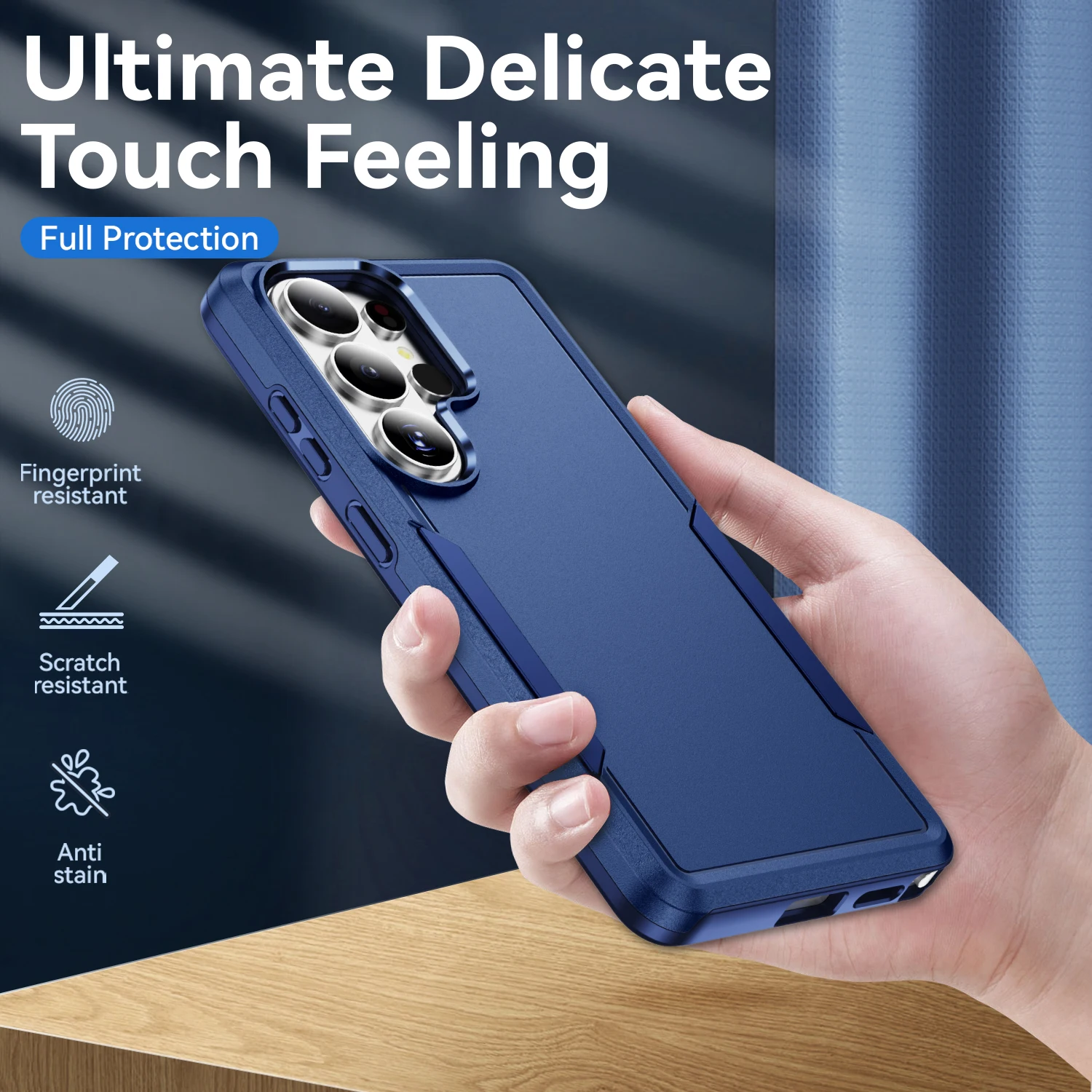 For Samsung Galaxy S26 Ultra S25Edge S24 S23 Plus S22 S21FE Shockproof Phone Cover Case 2IN1 Dual Layer Protection Shell