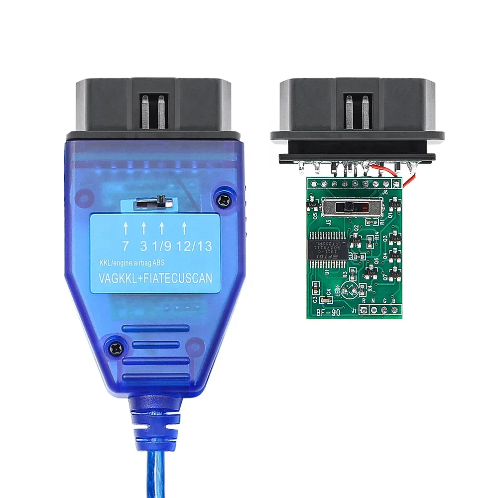 FTDI FT232RL Chip VAG KKL FIATECUSCAN for Fiat Auto Diagnostic Cable for VAG KKL 409 USB Diagnostsic Interface