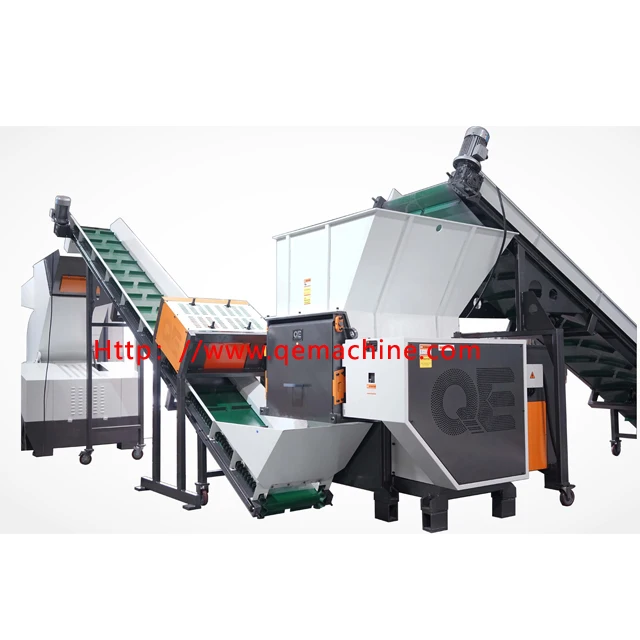 QE China plastic shredder waste rubber block crusher grinder machine plastic crushing machine