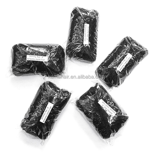 Good Quality 16 Inches Bulk Human Hair for Braiding: 30g/50g Afro Kinky Curly No Weft