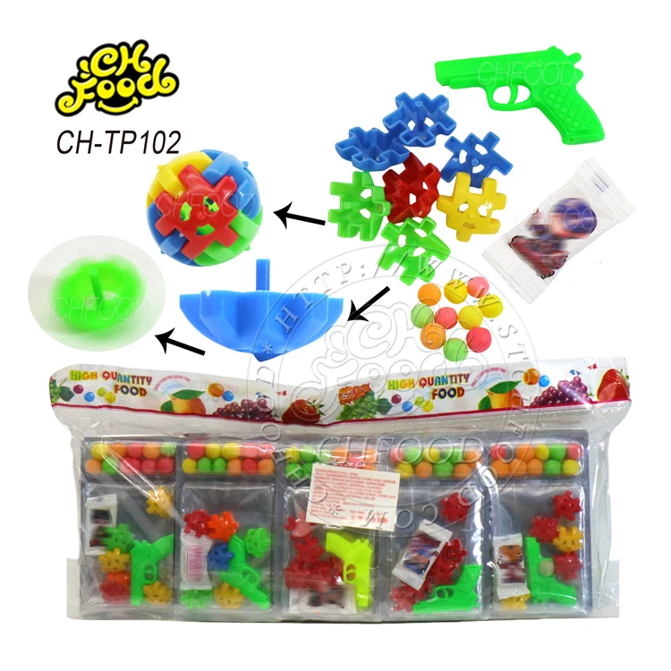 Wholesale Hot China Cheap Poker with Balloon Toy and Puffed Candy OEM Halal Candy Toys for Kids