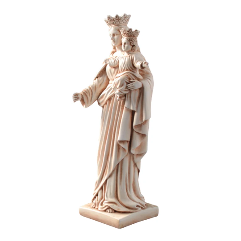 Assumption Virgin Mary With Angels Catholic Religious Crafts Statue Sculpture Figurine