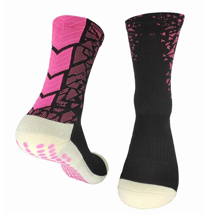 Custom Made Bottom Compression Socks Athletic Anti-slip Grip Football ...