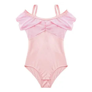 OEM Criss-Cross Back Ballerina Outfits Girls' Ballet Leotards for Dance & Gymnastics Made From Spandex for Children