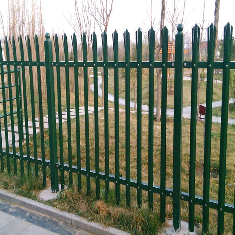 Factory Direct Metal Fence Panels Outdoors 6ft 8ft Garden Steel Fence High Quality Metal Fencing Outdoors Yard Fence Panels