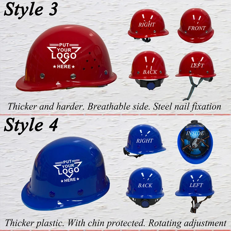 Custom Cheap Construction Engineering Adjustable ABS Plastic Head Protective Industrial Worker Safety Helmet Hard Hat WIth Logo