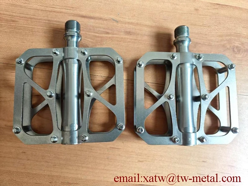 Customized for CNC Titanium Bicycle Pedal Adult Road Bike Parts for City Ride Customized Titanium Bike Pedal