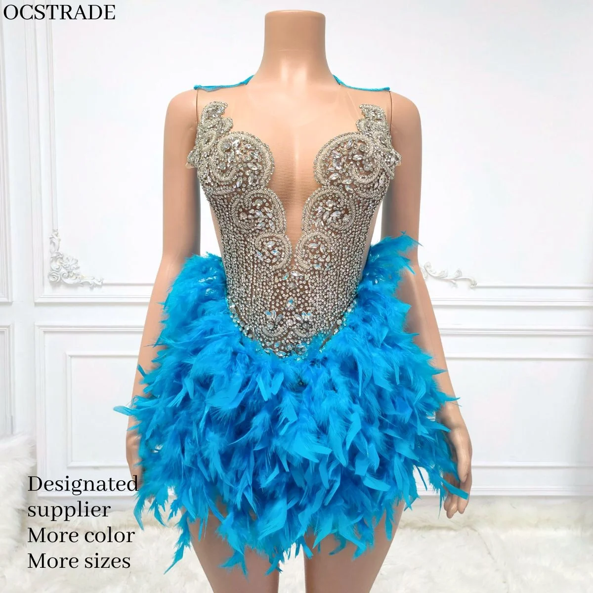 princess polly baby blue dress Shop Our Customization Beaded Rhinestone Prom Mermaid Dresses