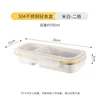 Stainless steel white paint-2 compartment-700ml