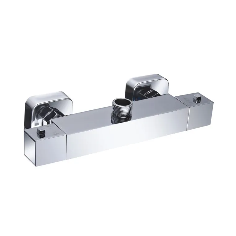 square economic  brass  thermostatic  shower bathroom  fittings