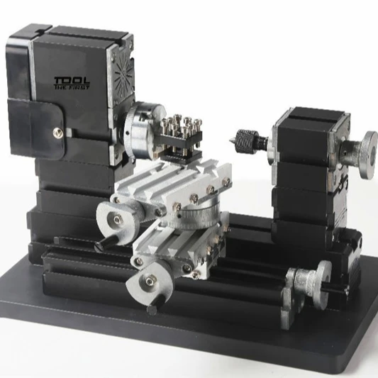 60W Metal Mini Rotating Lathe TZ20002MR for DIY Hobby Big Power DIY ...