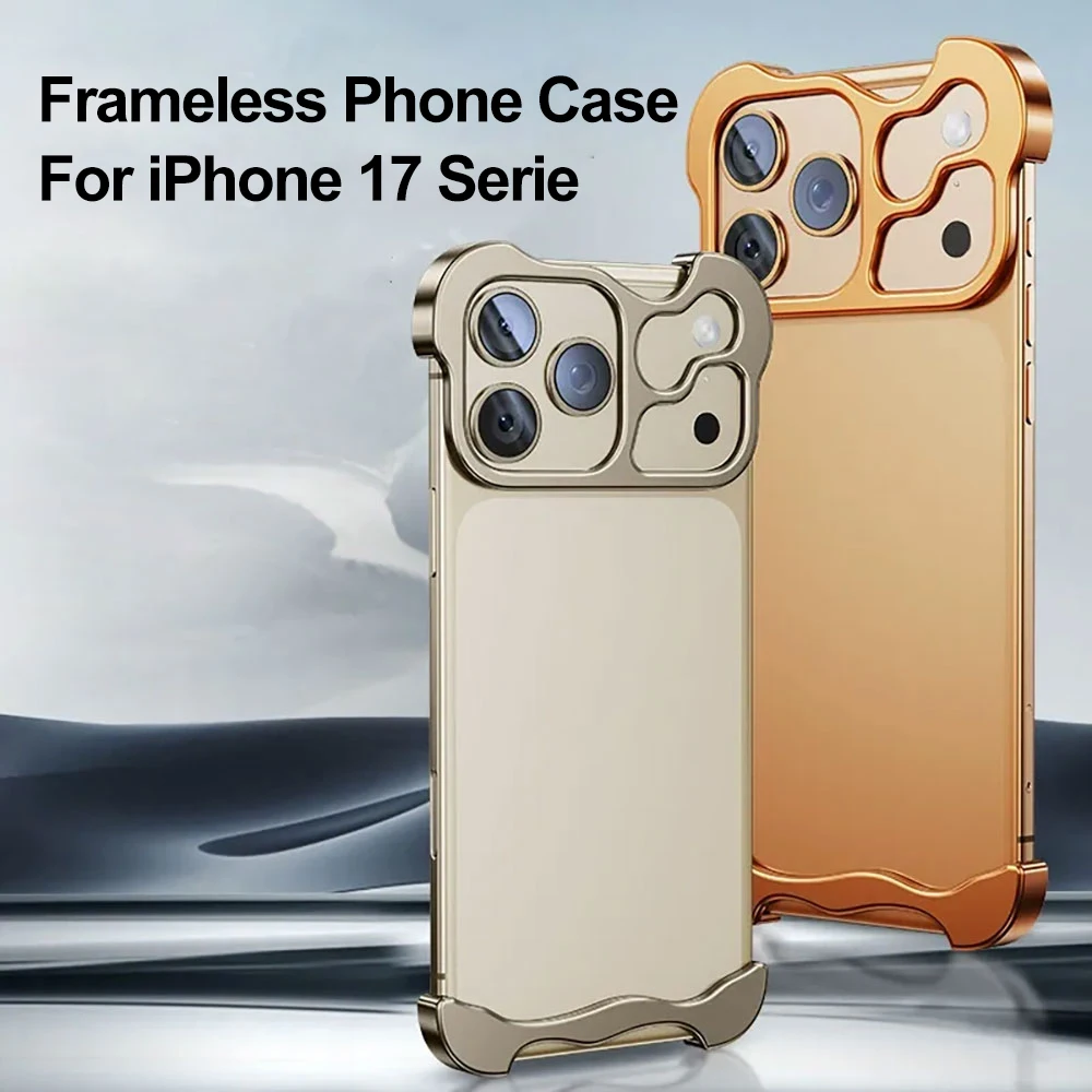 air 16 pro max frameless phone cover metallic design-2