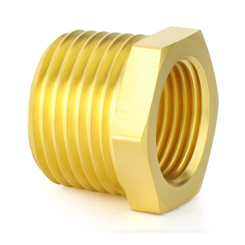1pc Raccordo Per Tubo Dell'acqua In Ottone Adattatore Per Riduttore Boccola Esagonale 1/2 BSPT Maschio A 3/4 BSPT Femmina Per Connettore Rapido Per Gas Acqua - Foto 9