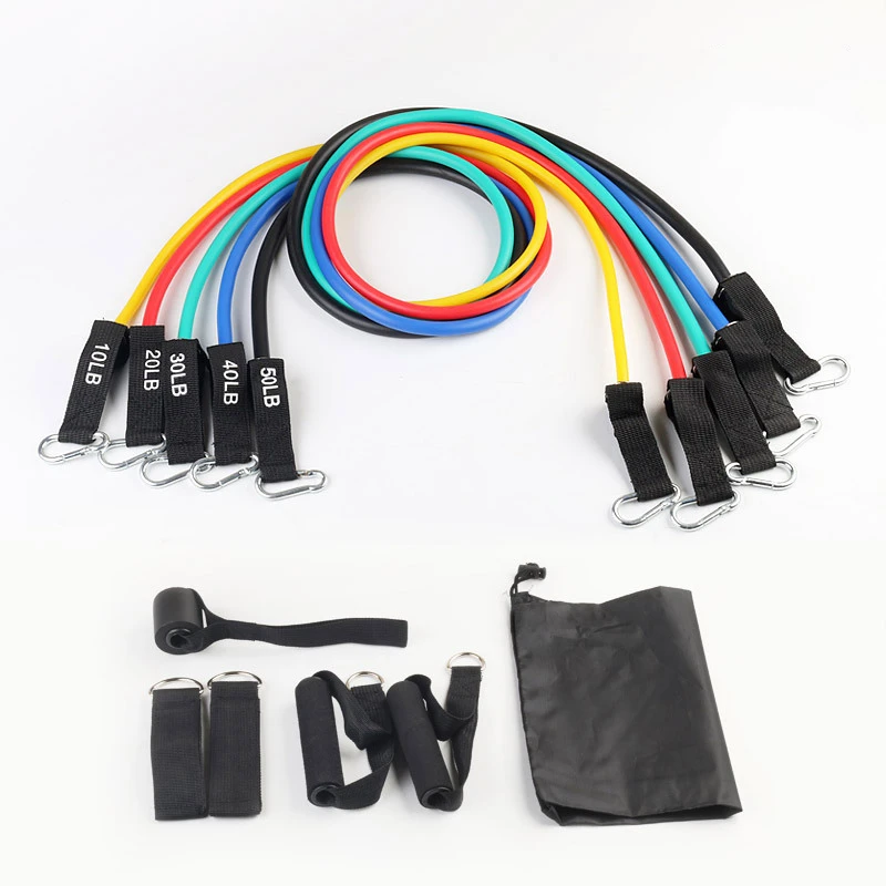 Pull up Assist TPE Stretch Band Resistance Resistance Tube Non Slip Slim Resistance Bands Set Custom logo