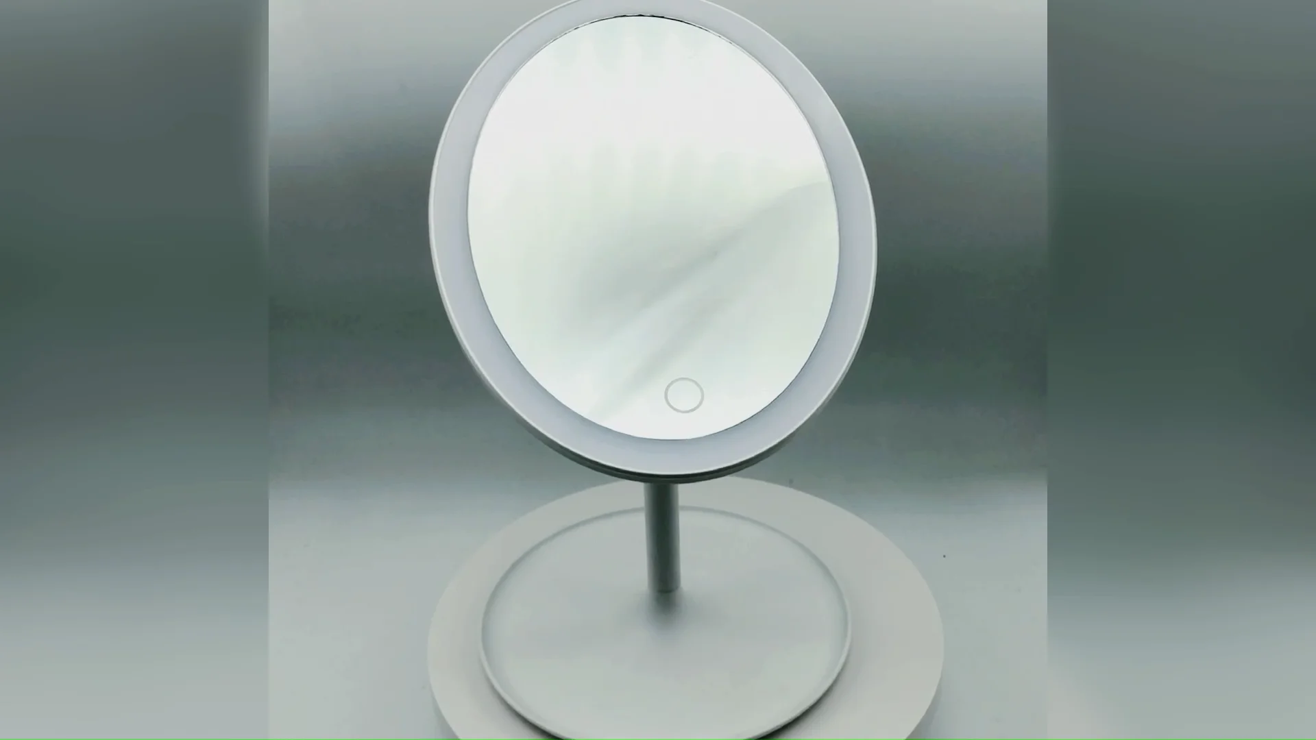 Portable Led Cosmetic Makeup Mirror Smart Touch Control Lighted Desk