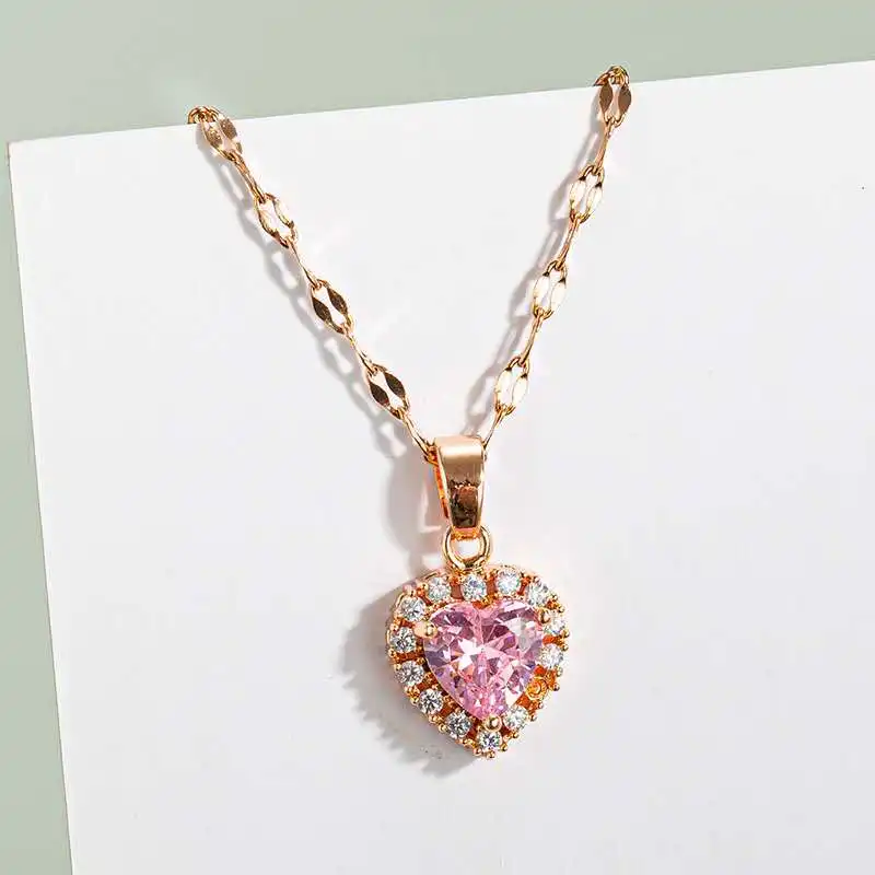 expensive pink diamond necklace