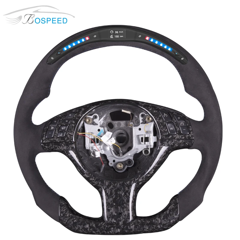 Real Forged Carbon Fiber Steering Wheel For BMW E46 E39 X5 E53 M3