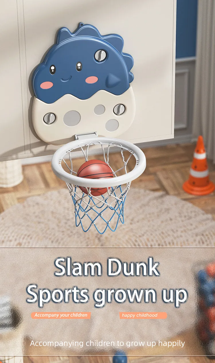 Cartoon plastic sucker basketball board for baby home indoor