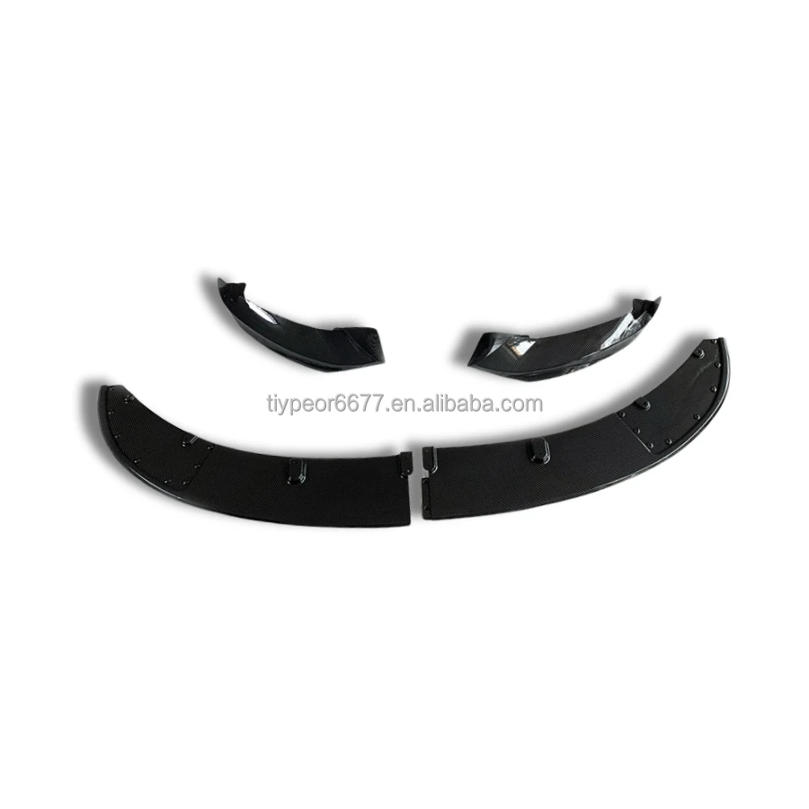 product tiypeor gloss black front splitter fits 2014   2020 for bmw 4 series f32 f33 f36 m sport front bumper lip spoiler-10