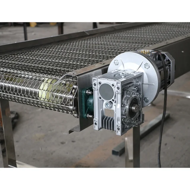 Manufacturer Customized SUS304L Precise Efficient Food Pasta Desserts Mesh Belt Conveyor 5