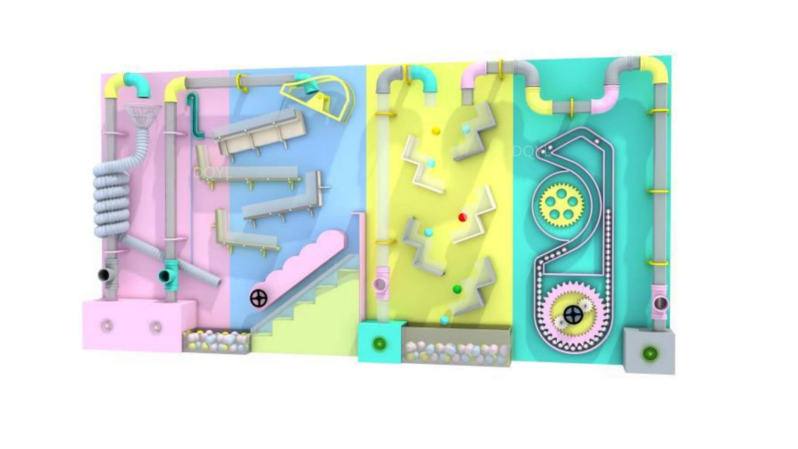 Kids Playground Indoor Equipment Interactive Projector Game Wall Balls