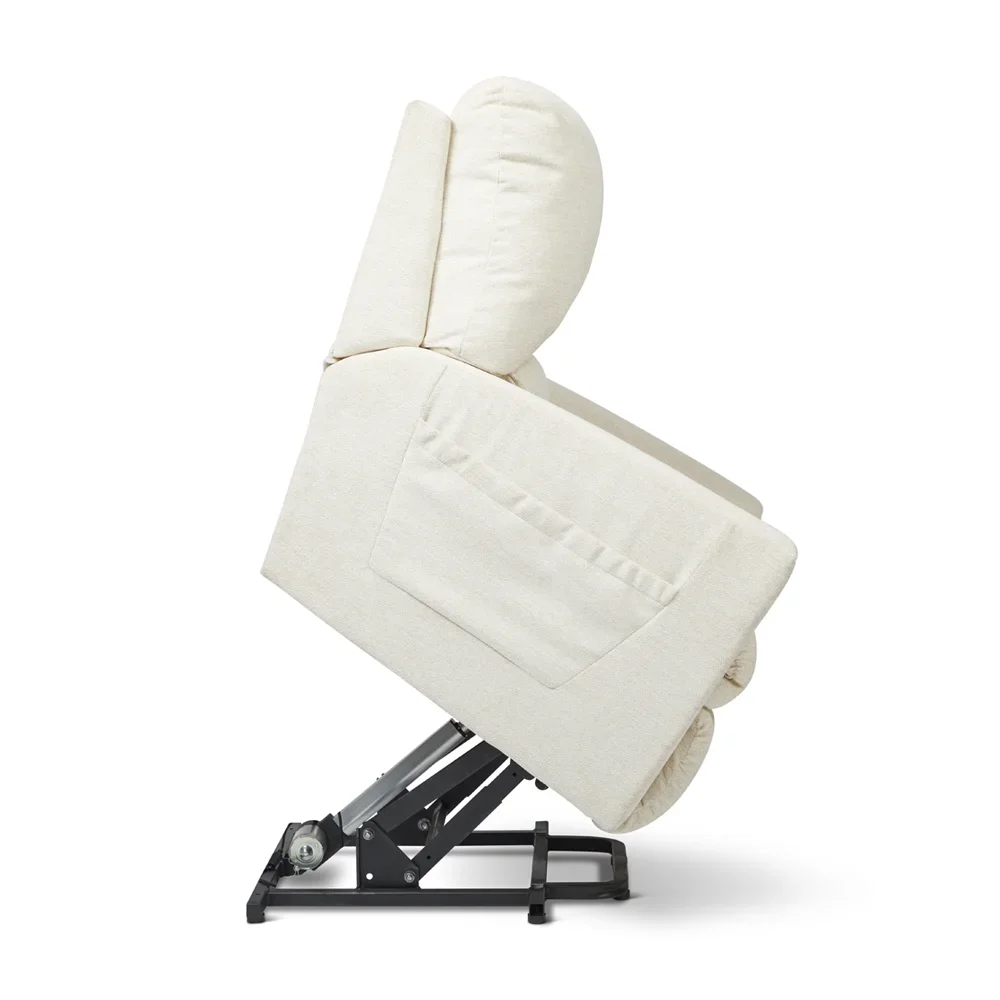 High Quality Modern Single Recliner Comfortable Power Lift Sofa Fabric Upholstery Wood Position Adjustment Massage for Elderly