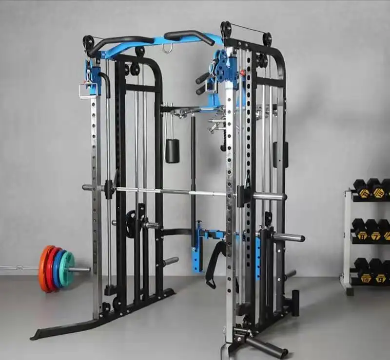 Многофункциональная тренировочная стойка для приседаний Коммерческая домашняя комбинированная большая стойка для обучения птиц машина Смит