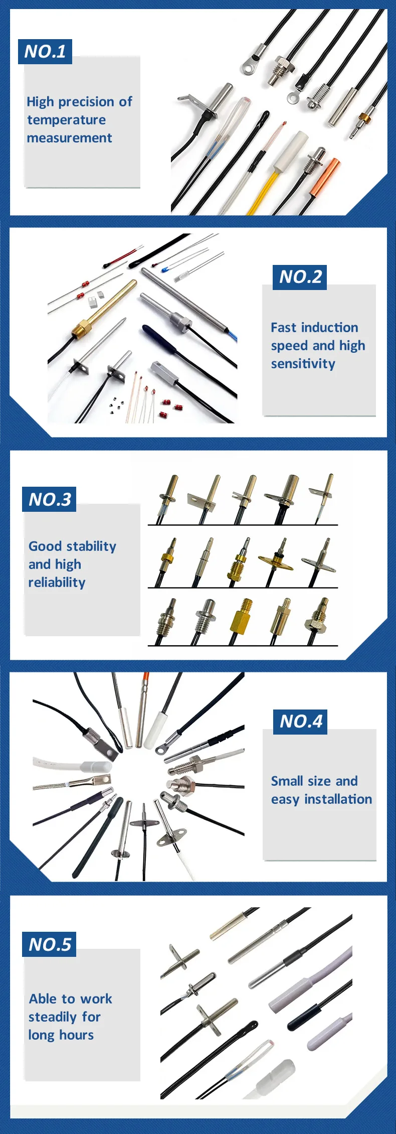 Customized NTC Temperature Sensors for Electric Kettles