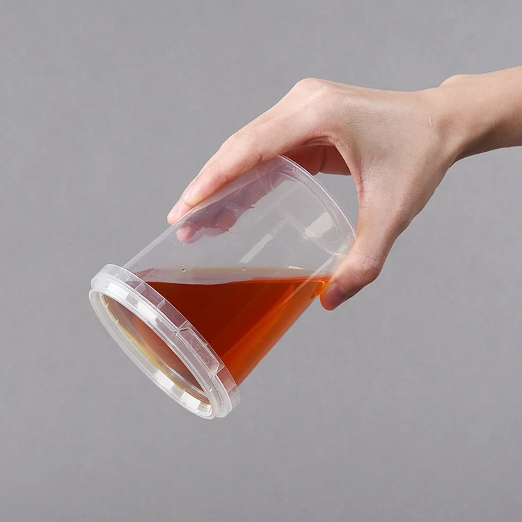 Custom Color Deli Cup Tamper Resistance Plastic Desert Microwaveable Disposable Takeaway Food Containers with Lids