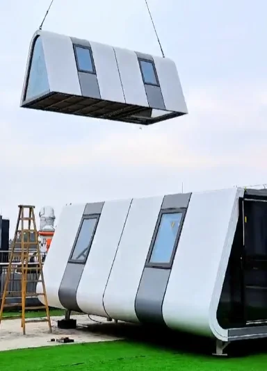 Fireproof Modular Building Modern Green Hotel Fireproof Modular Room New Design Double Storey ...