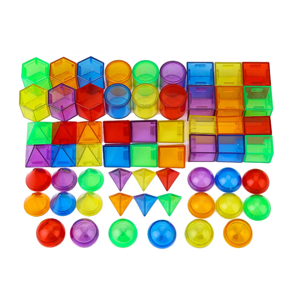 Geometric Shapes Montessori Toys 12 Jumbo 3D Geometric Solids Preschool